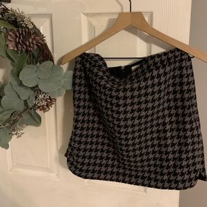 J. Crew Houndstooth Mini Skirt